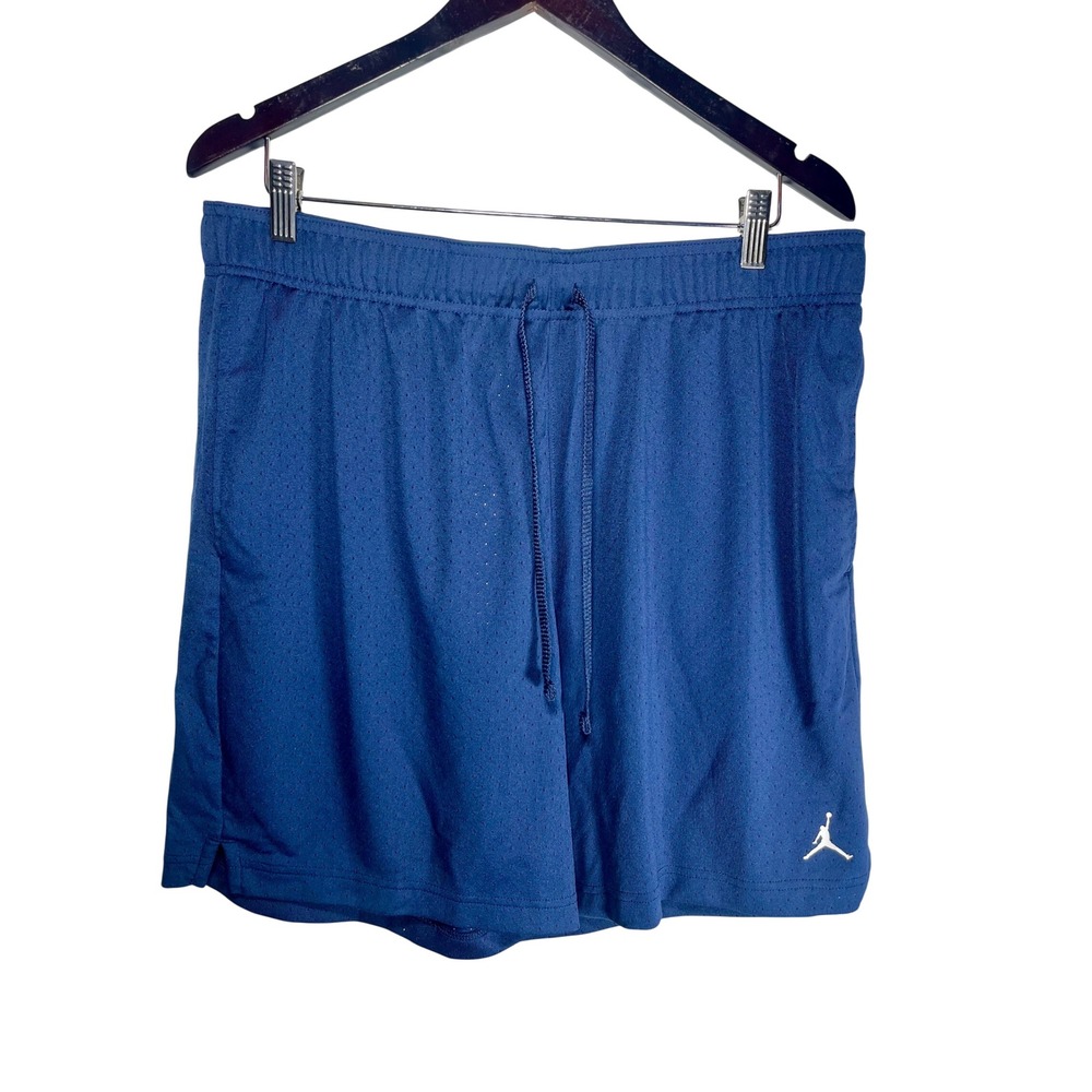 Jordan Shorts Mens XL Midnight Navy Mesh Dri-FIT Jumpman Logo NWT